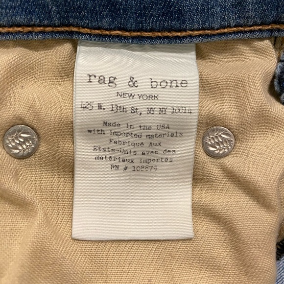 Rag & Bone Ankle Skinny Jeans in Lucky Rouge - Picture 9 of 11